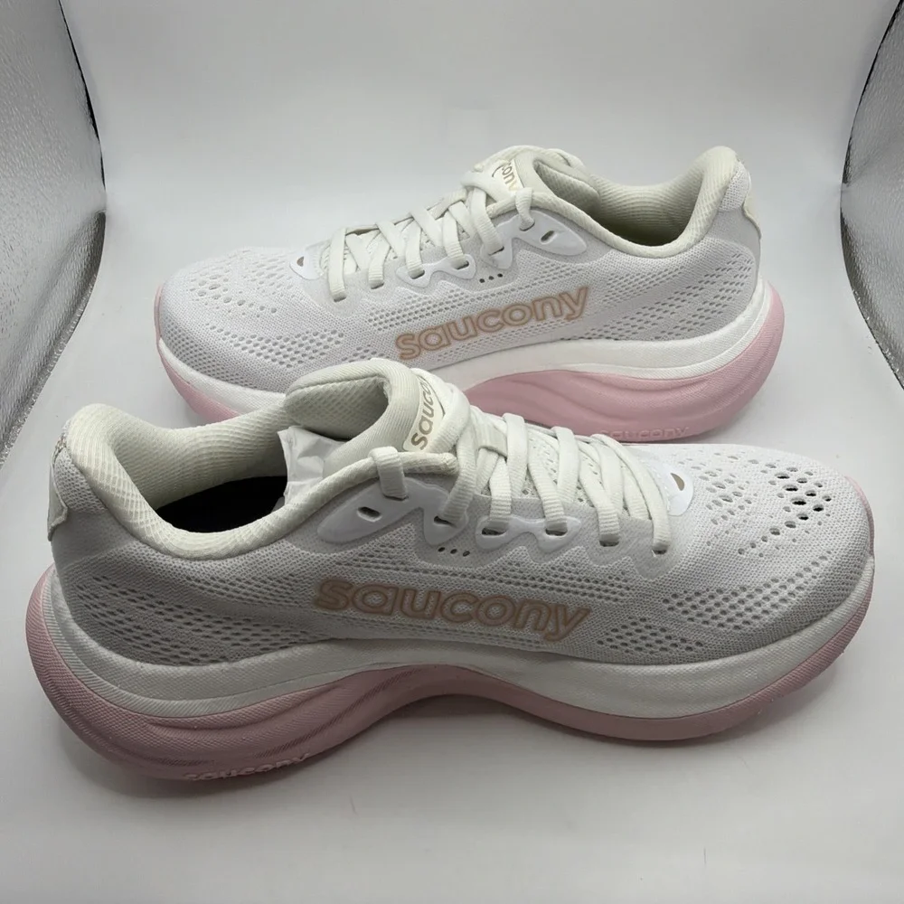 Saucony Ride 19 Women's  Running Shoes White/Silk  Size 6.5 New